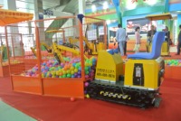 Jeu de simulation de machines de construction pour parc d'attractions, mini-excavatrice électrique pour enfants