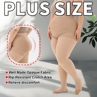 Collants de compression graduée pour le soutien des varices, à bout ouvert