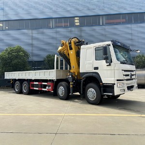 Camion grue HOWO 8x4 à prix d'usine, grue à flèche articulée de 25 tonnes montée sur camion à vendre - Product Image 1
