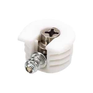 Quincaillerie de mobilier de haute qualité : Fixation par boulon de connexion, support de tablette en plastique à came - Product Image 1