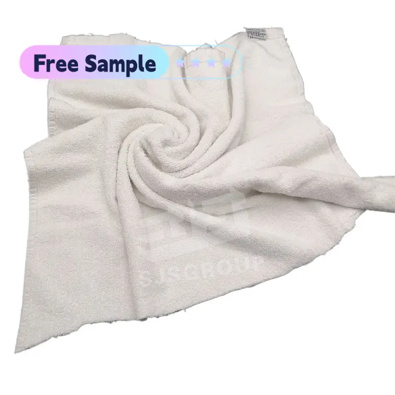 Multicolor White Toweling Cleaning Rags 10kg 20kg 25kg white cutting hotel towel rags face towel rags