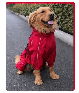 Vente chaude été imperméable pour animaux <span class=keywords><strong>de</strong></span> compagnie veste <span class=keywords><strong>en</strong></span> polyester imperméable pour chiens et chats Style classique avec vêtements réglables - Product Image 5