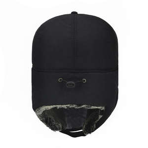 Gorra cazadora térmica cálida <span class=keywords><strong>de</strong></span> <span class=keywords><strong>lana</strong></span> <span class=keywords><strong>de</strong></span> invierno para <span class=keywords><strong>hombre</strong></span>, gorra rusa <span class=keywords><strong>con</strong></span> cubierta facial y <span class=keywords><strong>orejeras</strong></span>, venta al por mayor - Product Image 5