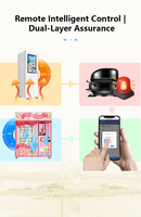 Máquina expendedora de helados Yunyin de autoservicio con pantalla táctil (32") y capacidad de 20-150 unidades, Wi-Fi/4G, para venta al por mayor