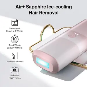 OEM/ODM IPL Hair Removal Home Used Ice Cooling Sapphire Epilator Machine Laser Hair Removal Device