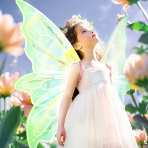 Ailes de papillon pour enfants, lumière électrique, musique, ailes d'ange, cadeau pour enfants, Halloween, fête d'anniversaire, déguisement, ailes de fée - Product Image 3