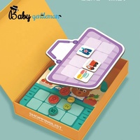 Jeu de courses amusant pour enfants jouet de Classification éducatif cartes assorties en bois Z12177E