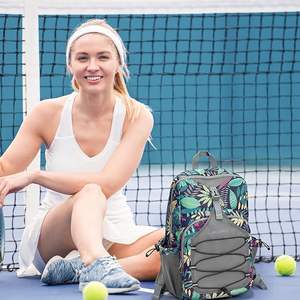 Échantillon gratuit Prix de gros Qualité supérieure Sac de raquette de pickleball grand espace avec fermeture éclair et bandoulière - Product Image 5