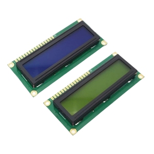 Venta Directa de Fábrica, Módulo de Pantalla LCD1602A, Pantalla Azul/Amarillo-Verde, 5V, Fuente Blanca con Retroiluminación, LCD1602 - Product Image 1