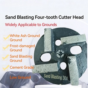 Bloc de ponçage diamanté spécial 4 pouces 4 segments pour le décapage de la poussière des sols en béton chaux endommagés par le gel - Product Image 3