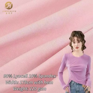 Tela de Punto Acanalado de Lujo, 90% Tencel, 10% Elastano, 220 g/m², 178 cm de Ancho, Tela de Punto Acanalado de Lyocell Sostenible para Body, Lista para Enviar - Product Image 2