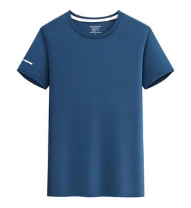 T-shirt respirant imprimé avec logo brodé, vêtement de travail avec chemises d'équipe color-block pour l'été, idéal pour les salons de thé et les cafés - Product Image 1