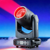 Projecteur Lyre Sharpy 295 à Faisceau avec Anneau LED, Lyres Asservies pour Scène, Fêtes et Boîtes de Nuit