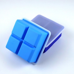 Food Grade Silicone Mold for <b>Ice</b> Cube 4 Cavities Square Shape <b>Ice</b> Making Mold Silicone <b>Ice</b> Cube Tray - Product Image 3