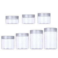 Pot en PET pour crème avec couvercle en plastique, qualité alimentaire, 100g, 120g, 150g, 200g, 250g, 300g, 350g