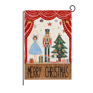 Drapeau de jardin personnalisé en gros pour Noël, motif Père Noël, 12 x 18 pouces, double face, pour l'hiver, la fête, la cour, la décoration extérieure - Product Image 4