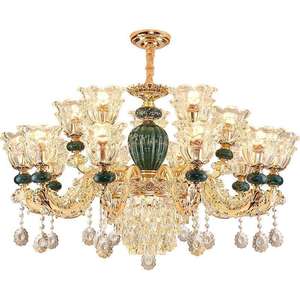 Hot Selling Good Price European Style French Vintage <b>Crystal</b> Ceramic Classic <b>Chandelier</b> Energy-saving Pendant <b>Light</b> - Product Image 6