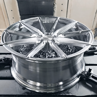 Jantes monobloc forgées 5x114.3, finition argent brossé, multi-branches concaves, 18-22 pouces, pour BMW, Land Rover, Rolls-Royce, Nissan