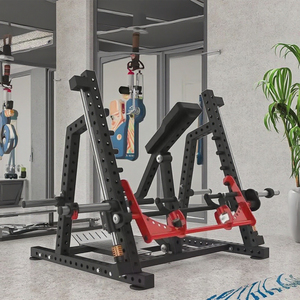 Smith cao cấp tấm nạp cực chèo thuyền máy huấn luyện viên hiệu quả sức mạnh thiết bị đào tạo ngực tập luyện ngồi kim loại phòng tập thể dục - Product Image 6