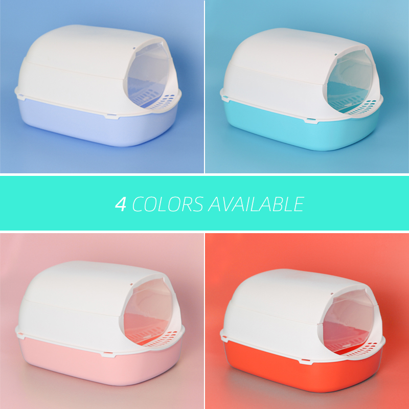 Кошачий толиет, полностью закрытый лоток для домашних животных с ковшом, пластиковый очищающий песочный ящик, лоток для туалета, принадлежности для раковины