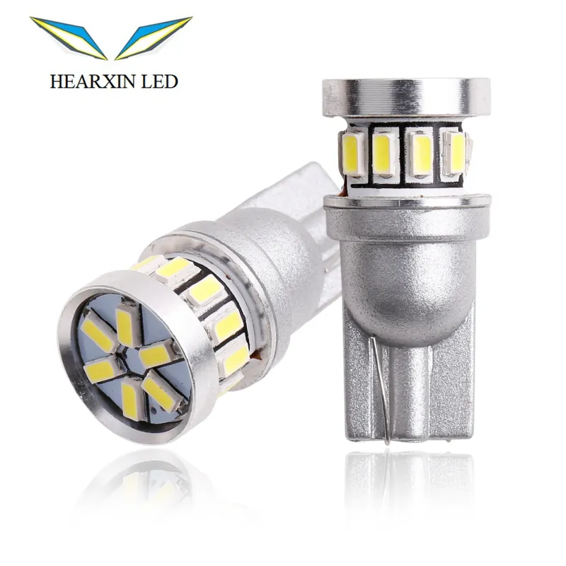 W5w Led T10 LED Bulbs Canbus 18SMD 3014 For Car Parking Position Lights Interior Map Dome Lights 12V White Amber Blue Red