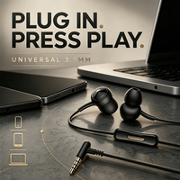 Écouteurs filaires REMAX RM-510 avec prise jack 3,5 mm et microphone, son haute définition, deux paires d'embouts auriculaires, écouteurs filaires