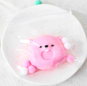 Giocattolo di decompressione melma con rubino e rubino Suishy piccolo castoro lento rimbalzo per bambini Pinch Music - Product Image 1