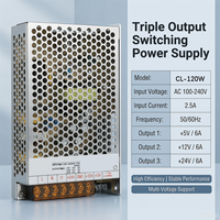 Fuente de Alimentación para Máquinas de Juegos Operadas con Monedas, 120W 12V, Salida Dual, Transformador de Conmutación de 10A