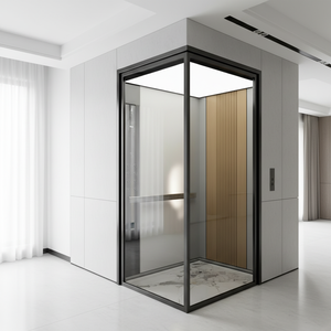 Ascenseurs domestiques modernes sans engrenages sur mesure en acier inoxydable, diverses couleurs et styles. Petits ascenseurs <span class=keywords><strong>pour</strong></span> villas, 2-3 personnes, capacité 400 kg - Product Image 5