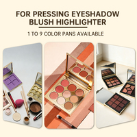 Boîtier compact personnalisable de luxe pour poudre pressée et blush, emballage cosmétique mini vide, vente chaude