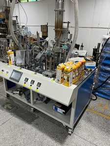 Bán tự động khí nén điền vào con dấu máy nước trái cây thùng carton PLC động cơ thành phần cốt lõi thực phẩm hóa chất bao gồm mũ niêm phong - Product Image 4