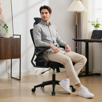 Chaise de bureau ergonomique pivotante à dossier haut, chaise de salle d'attente, mobilier de gaming moderne pour joueurs, vente en gros