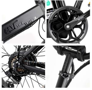 Vélo électrique pliant à pneu large à entraînement central, vélo électrique Ebike à Suspension complète, offre spéciale - Product Image 4