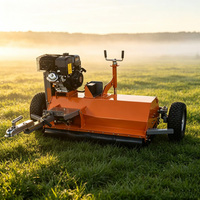 Tondeuse à fléaux 4 temps 420cc homologuée CE, tractable, à essence, 15 CV, pour coupe-herbe, pour bord de route, quad, UTV, jardin