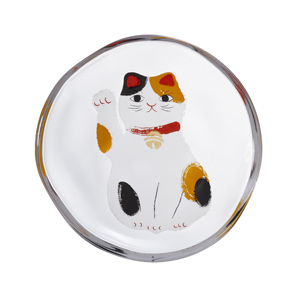 Regalos de vajilla japonesa de alta calidad, plato de fruta de vidrio de soda, gato de la suerte para regalos - Product Image 3