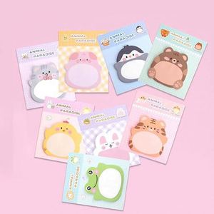 Meng Fun Cartoon Animal Self-Adhesive Stand-up Creative Memo <b>Pads</b> Cute Learning Supplies for Record & Plan - Product Image 3