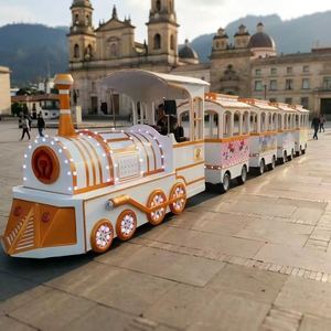 Joy2fun Trenino Elettrico Senza Binari da 24 Posti, 20km/<span class=keywords><strong>h</strong></span>, per Uso Interno/Esterno, Centri Commerciali e Parchi Divertimento, Attrazione per Bambini - Product Image 3
