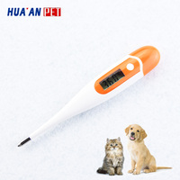 Huaan Med Termometer Digital Perawatan Hewan Peliharaan, untuk Kit Pertolongan Pertama Hewan Peliharaan