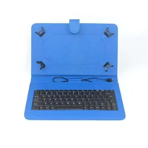 Funda de piel sintética con teclado para tableta, cubierta Universal de 7, 8, 9 y 10,1 pulgadas con idioma personalizado para tableta Samsung Galaxy TAB