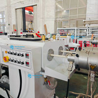 Machine d'extrusion de tuyaux jumeaux en PVC avec double vis conique controtournante, haute productivité, composants PLC essentiels
