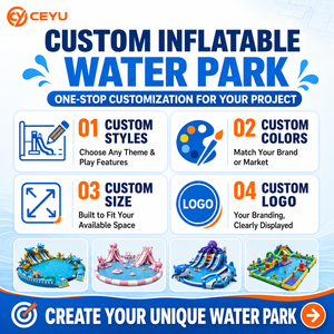 Ceyu Toboggan aquatique gonflable commercial portable d'extérieur, équipement de <span class=keywords><strong>parc</strong></span> aquatique, combo <span class=keywords><strong>piscine</strong></span>, vente en gros d'usine, sur mesure - Product Image 3