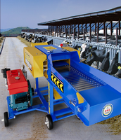 Nouvelle machine à ensilage de paille à moteur diesel pour ferme familiale, fabrication d'aliments pour bétail, hacheuse de maïs et de foin