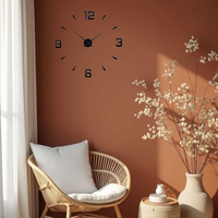 Jam Dinding Akrilik 3D DIY Modern untuk Dekorasi Rumah