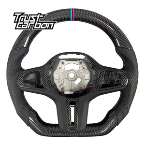 Volante Sportivo in Vera Fibra di Carbonio Personalizzato Design Classico per BMW Serie G 2017-2024 G01 G05 G11 G14 F90 <span class=keywords><strong>G20</strong></span> <span class=keywords><strong>G30</strong></span> G29 <span class=keywords><strong>G30</strong></span> - Product Image 1