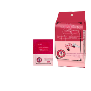 Enhanced <b>White</b> Clothes Wipes Spot Quick Stain Removal Wet Wipes <b>Small</b> <b>Bag</b> Portable Thickened Cleansing Wipes - Product Image 1
