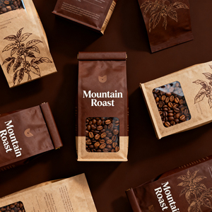 Sacchetti per Caffè Personalizzati Stampati 250g 500g, Vendita all'Ingrosso, Sacchetti Riciclabili a Otto Lati con Valvola e Cerniera - Product Image 6