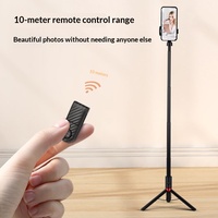 Penyangga Ponsel Tripod Anti-Goyang dari Aluminium Alloy, untuk TikTok Live Streaming, Perekaman Video, Multi-Fungsi