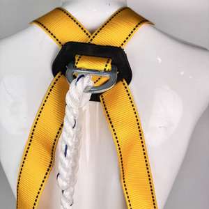 高性能ポリエステル製落下防止安全帯、破断強度2500kg、高所作業用4つの<span class=keywords><strong>D</strong></span>リング付き - Product Image 6