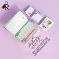 Nouveau design 2024 cahier à couverture rigide pour étudiant coffret cadeau personnalisé ensemble de cahiers d'école mignons planificateur personnalisé