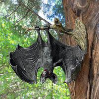 Statue de chauve-souris vampire démon à l'envers pour Halloween nouveaux ornements de jardin en résine transfrontaliers pour les décorations de jardin de nuit cadeaux artisanat